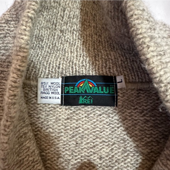 REI Rag Wool Sweater With Shawl Collar - Picture 3 of 5